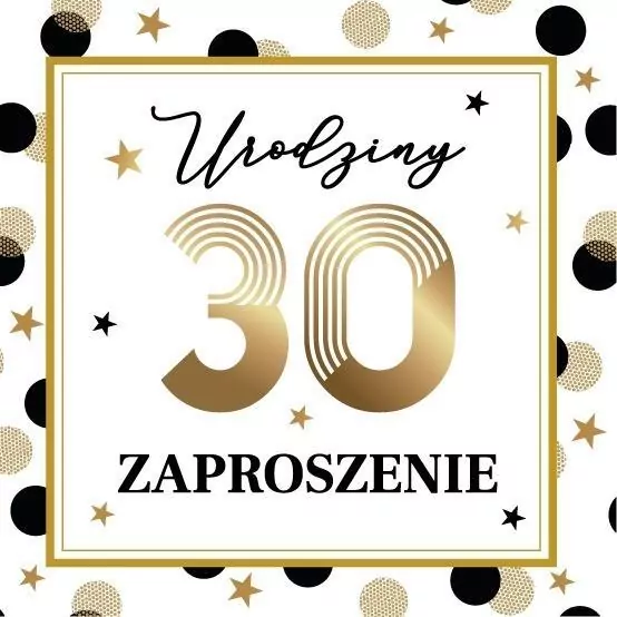 Zaproszenie Urodziny (10szt) - tantis.pl