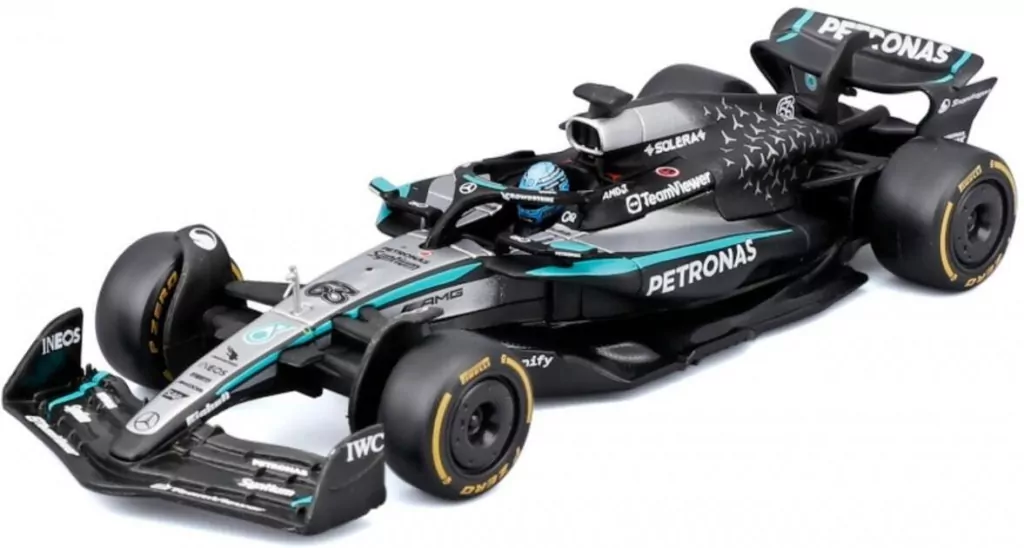 Formula With Helmet & Plastic Stand Mercedes-Amg - tantis.pl