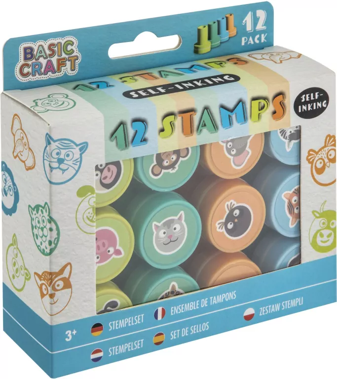 Zestaw stempli samotuszujących niebieski - tantis.pl