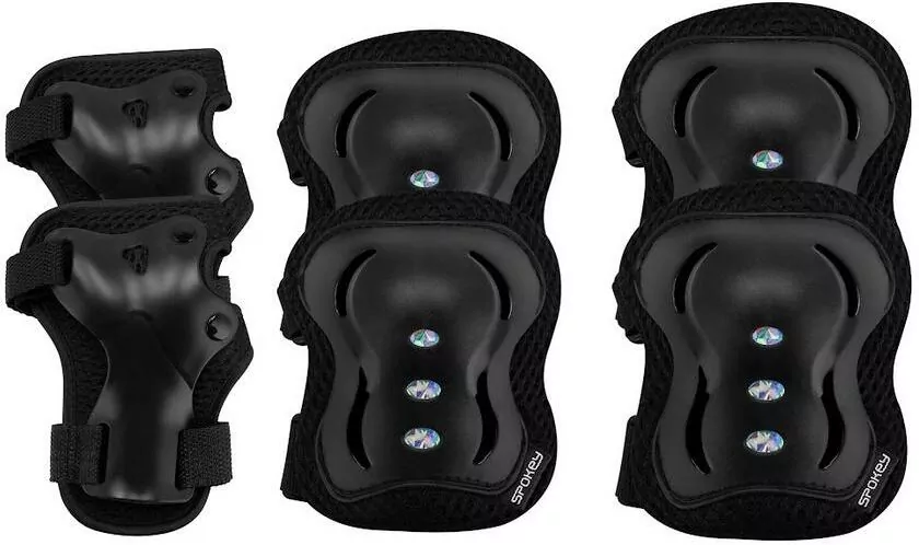 Spokey. Zestaw ochraniaczy L BK Shield 922154 - tantis.pl