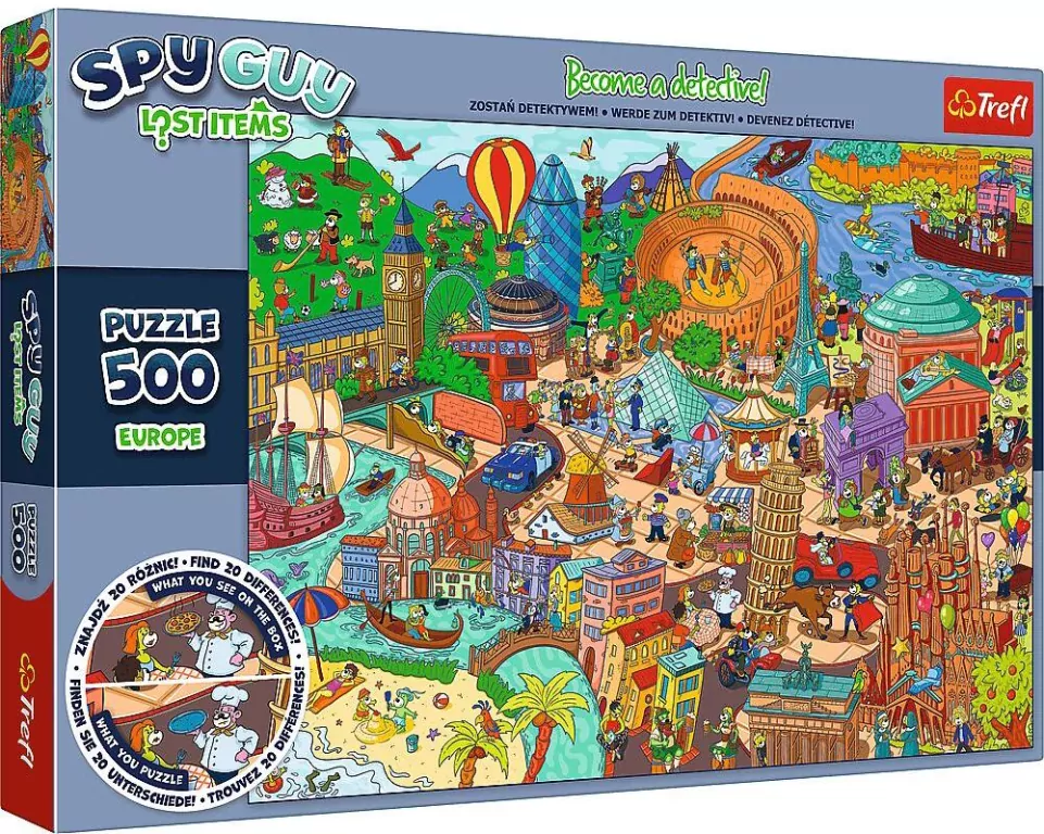 Spy Guy Europa . Puzzle 500 elementów - tantis.pl