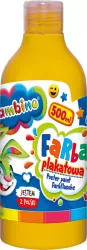 Farba plakatowa w butelce 500 ml żółta bambino