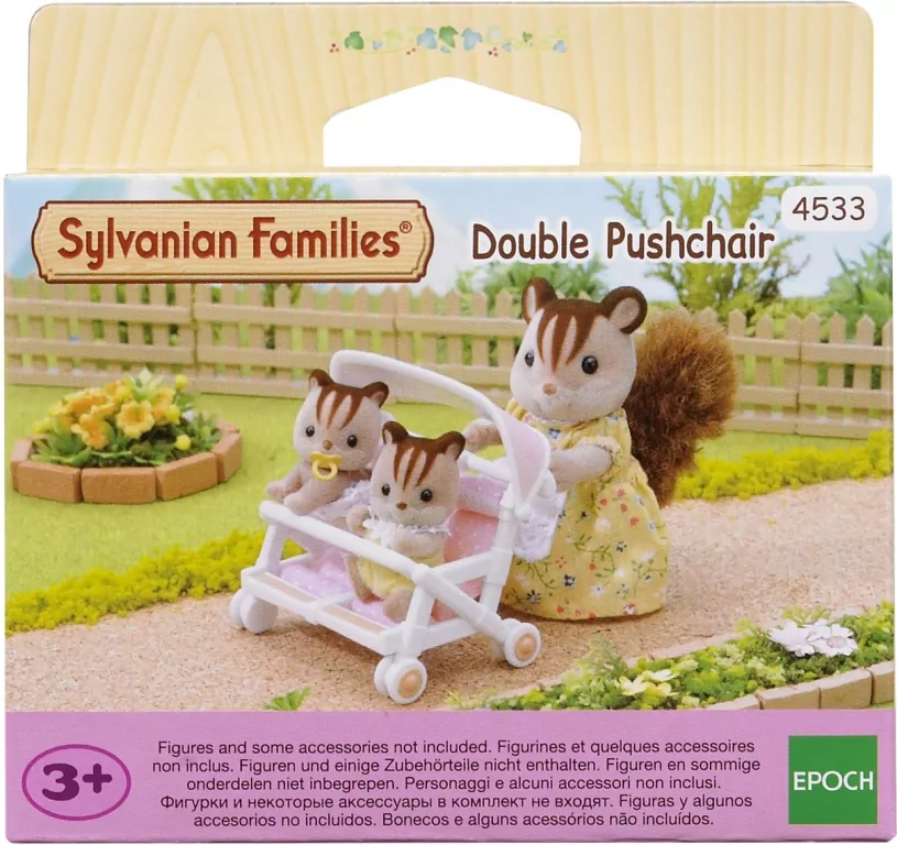 Podwójny wózek spacerowy. Sylvanian Families - tantis.pl