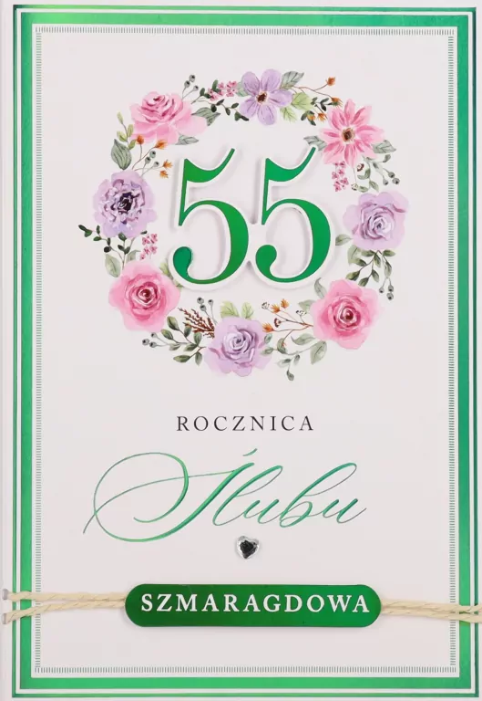 Karnet Rocznica ślubu 55 - tantis.pl