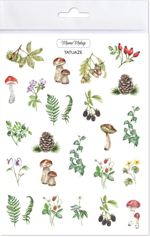 Tatuaże zmywalne. Botaniczne - tantis.pl