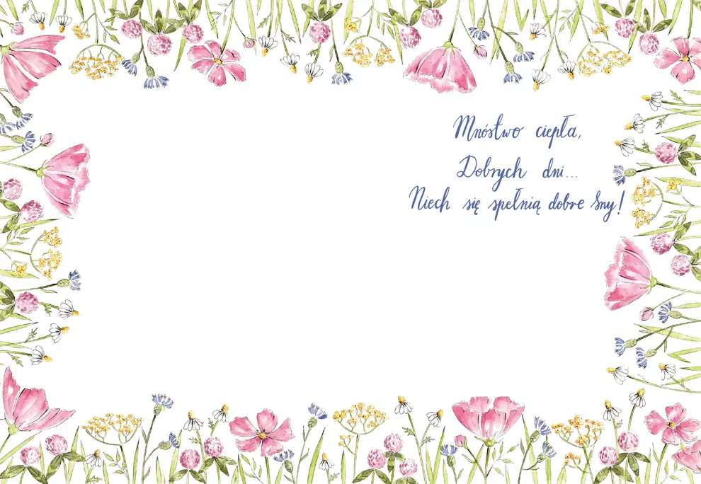 Karnet B6 Kwiaty polne - tantis.pl