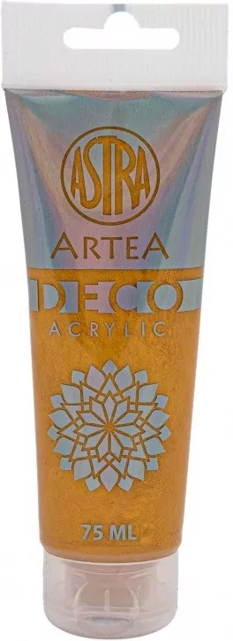 Farba akrylowa Deco Artea 75 ml tuba metaliczny złoty - tantis.pl