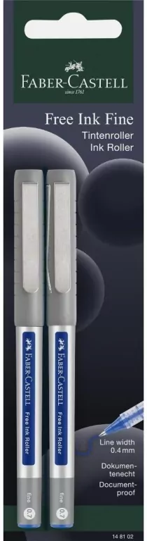 Cienkopis kulkowy niebieski 2szt FABER CASTELL - tantis.pl