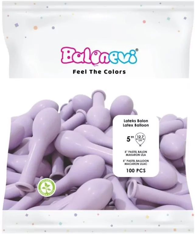 Balony lateksowe Pastel liliowe 12cm - tantis.pl