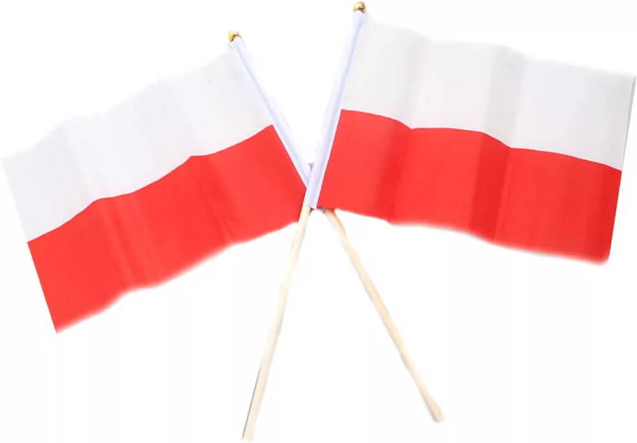 Materiałowa flaga na patyczku, 2 sztuki - tantis.pl