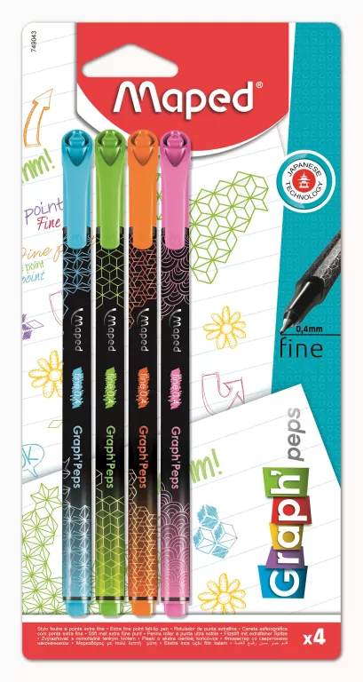 Cienkopis Graph Peps Deco 4 kolory - tantis.pl