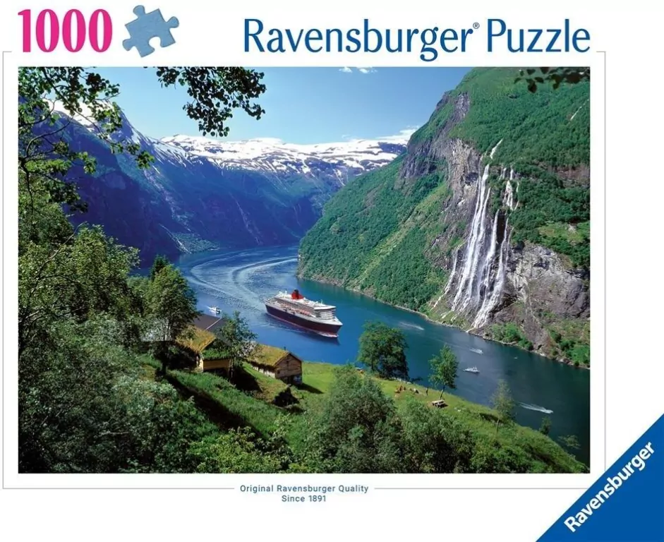 Puzzle 1000 Fiord w Norwegii - tantis.pl