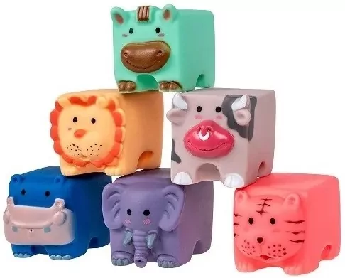 Miękkie klocki sensoryczne 6 elementów - tantis.pl