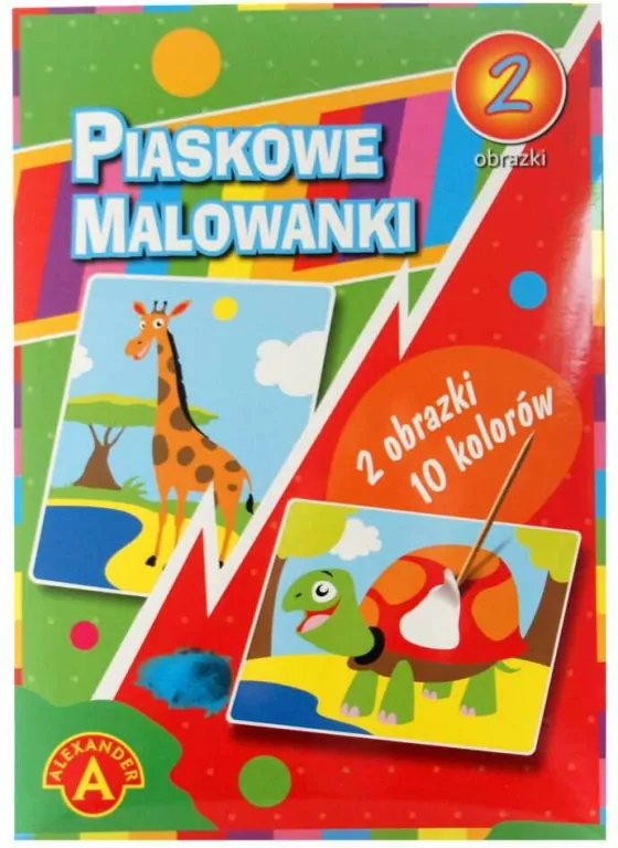 Piaskowe malowanki. 2 obrazki 10 kolorów - tantis.pl