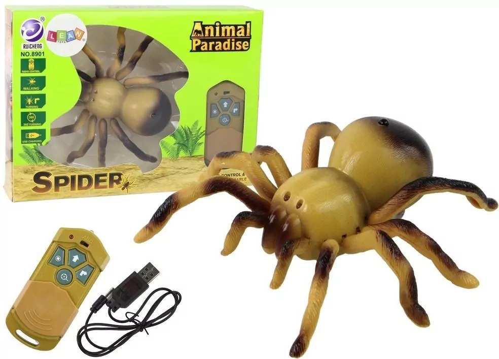 Pająk Tarantula zdalnie sterowany żółty - tantis.pl