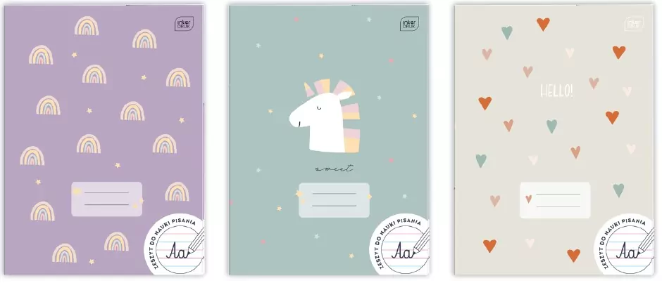 Zeszyt A4 32k 3linia kolor UV Girls, mix - tantis.pl