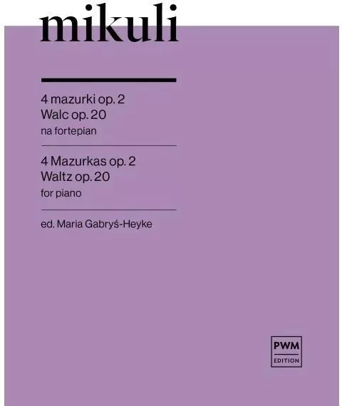 4 mazurki op. 2, Walc op. 20 nuty na fortepian - tantis.pl