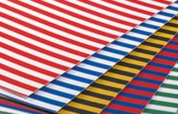 Karton w paskami 300g 25x35cm 10 arkuszy - tantis.pl