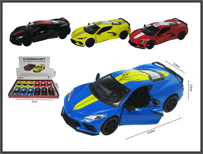 AUTO OSOB MET P/B 13CM CORVETTE 1/12 - tantis.pl