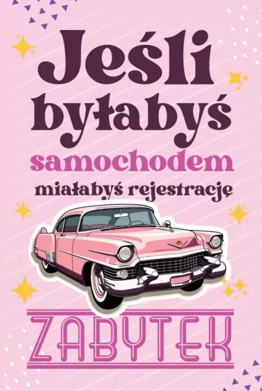 Karnet Urodziny Samochód zabytkowy damski - tantis.pl
