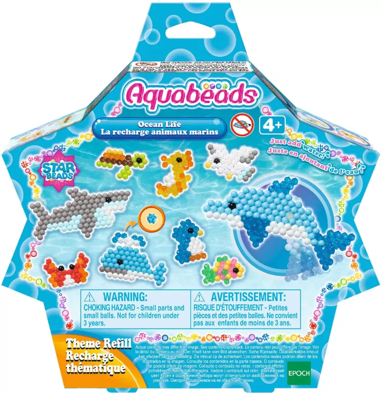 AQUABEADS Zestaw uzupełniający. Koraliki Gwiazdki Ocean - tantis.pl