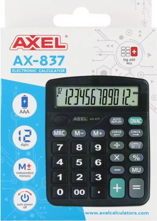 Kalkulator Axel AX-837 - tantis.pl