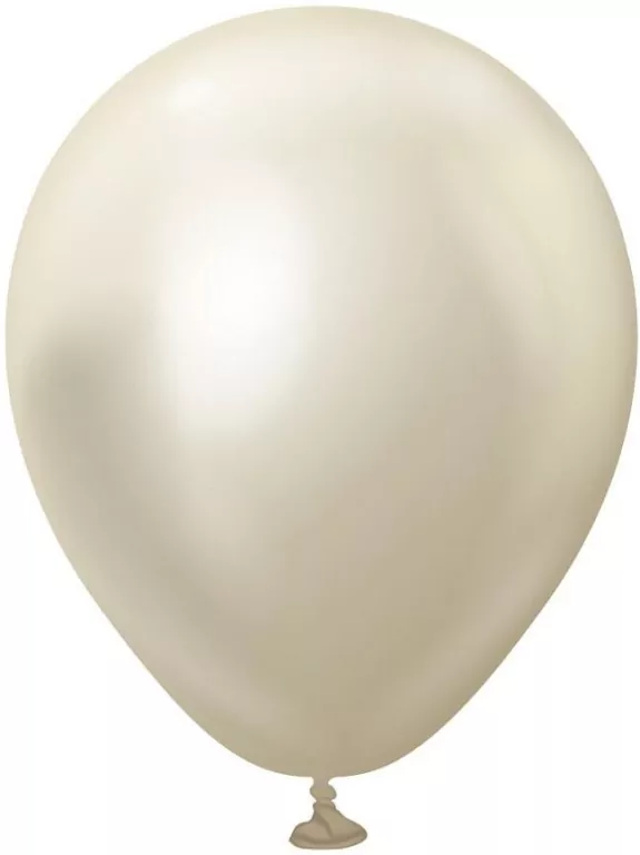 Balony Kalisan mirror biało-złote 100szt - tantis.pl