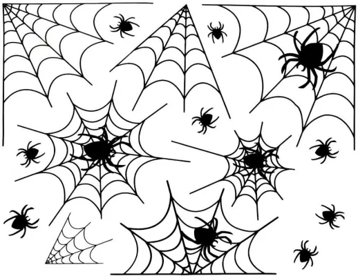 Dekoracja elektrostatyczna pajęczyna