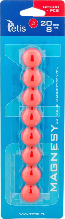 Magnesy do tablic 20mm. Czerwone - tantis.pl