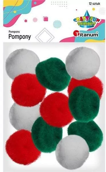 Pompony akrylowe, mix - tantis.pl