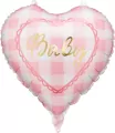 BALON FOL BABY SERCE ROZ 35CM PBH - tantis.pl