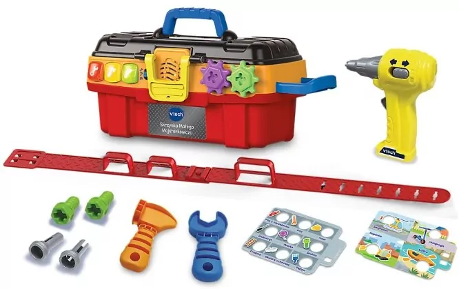 Vtech. Skrzynka Majsterkowicza, pomarańczowa - tantis.pl