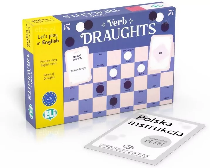 Gra językowa Angielski Verb Draughts. - tantis.pl