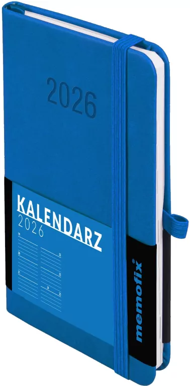 Kalendarz 2026 B6 Memofix TDW niebieski - tantis.pl