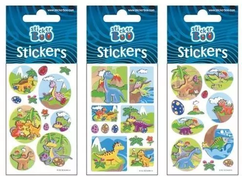 Naklejki Sticker BOO silver dinozaury - tantis.pl