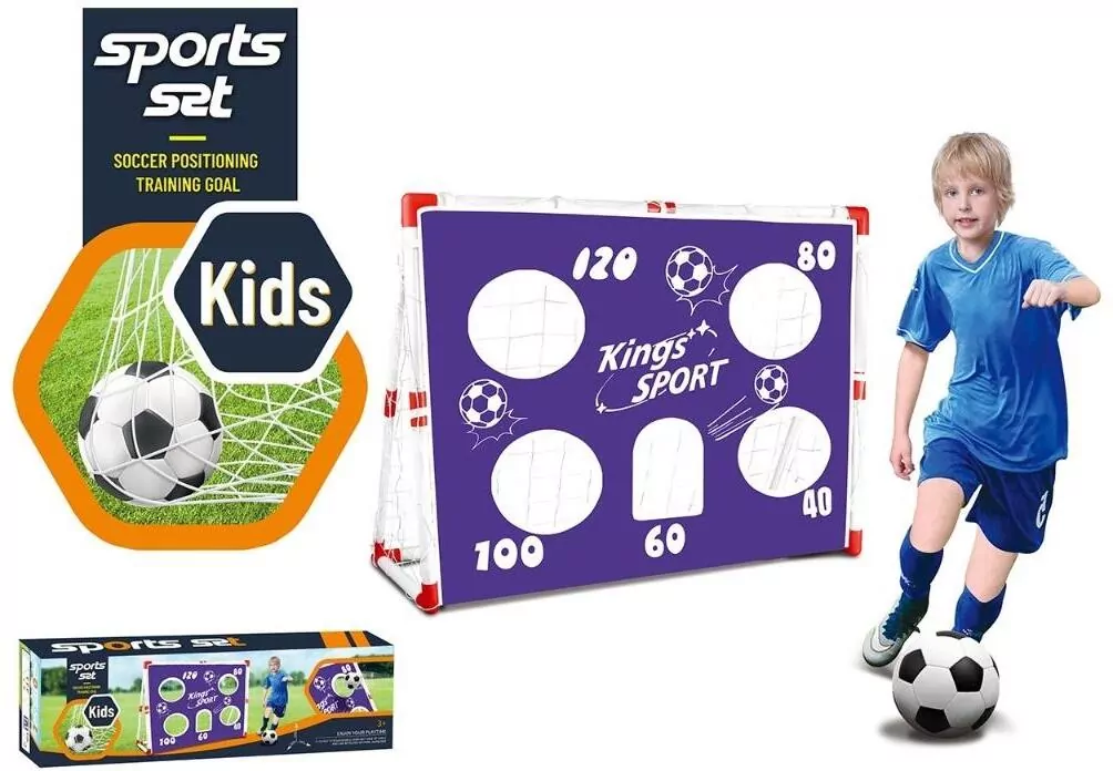 Bramka piłkarska z płachtą do celowania - tantis.pl