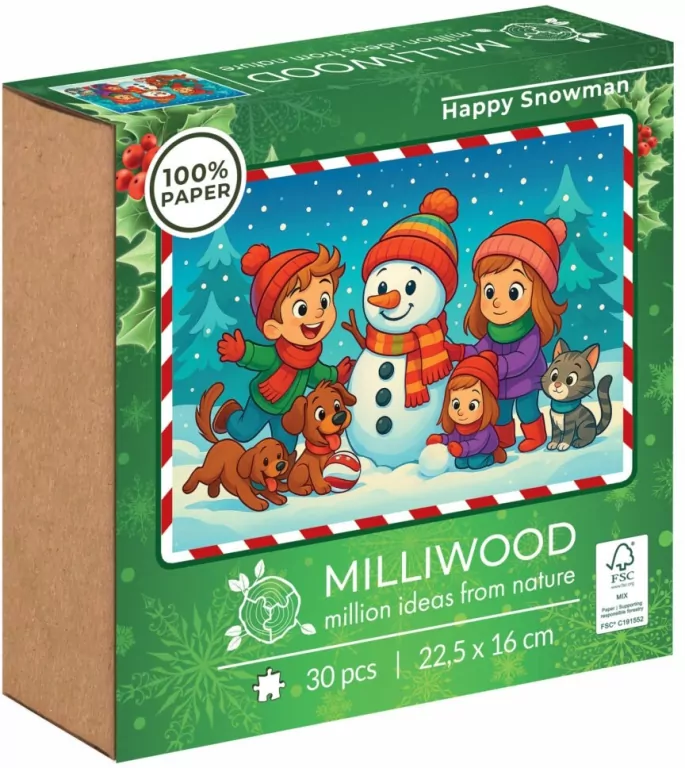 Puzzle 30 Wesoły Bałwanek ALEX - tantis.pl