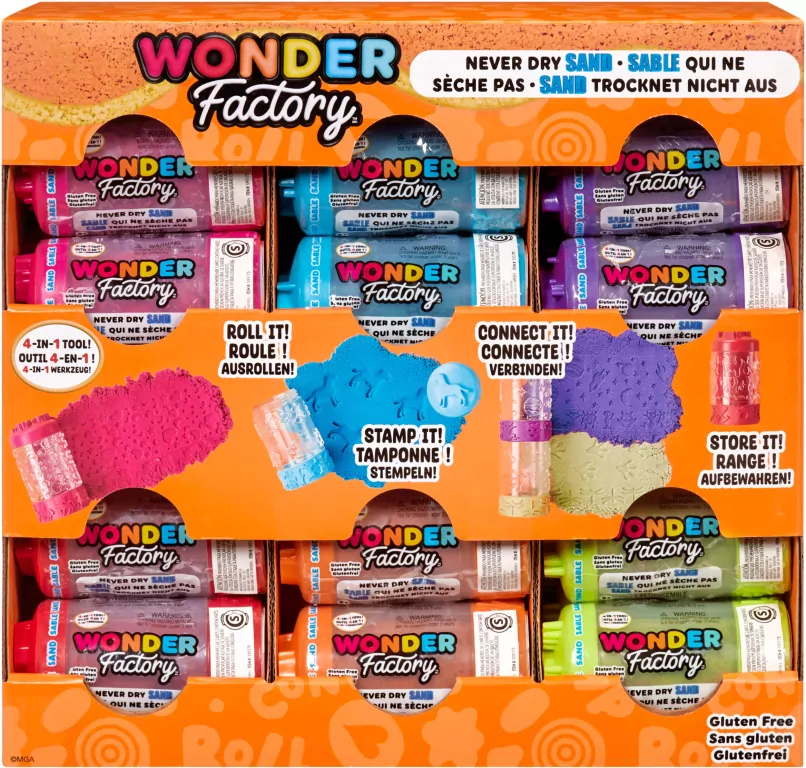 Wonder Factory Never Dry Sand Singles - Red - tantis.pl