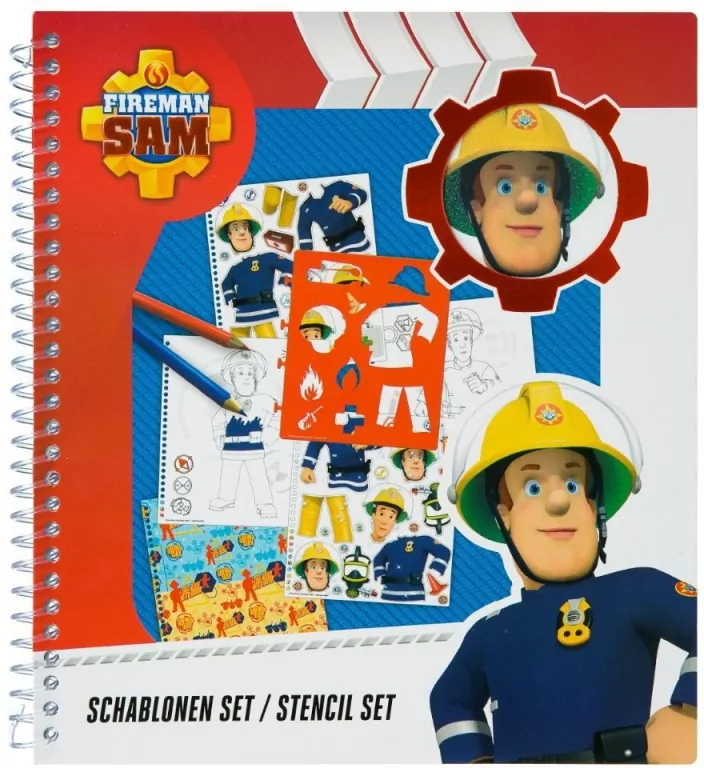 Zestaw szablonów. 32 elementy. Strażak Sam - tantis.pl