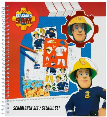 Zestaw szablonów. 32 elementy. Strażak Sam