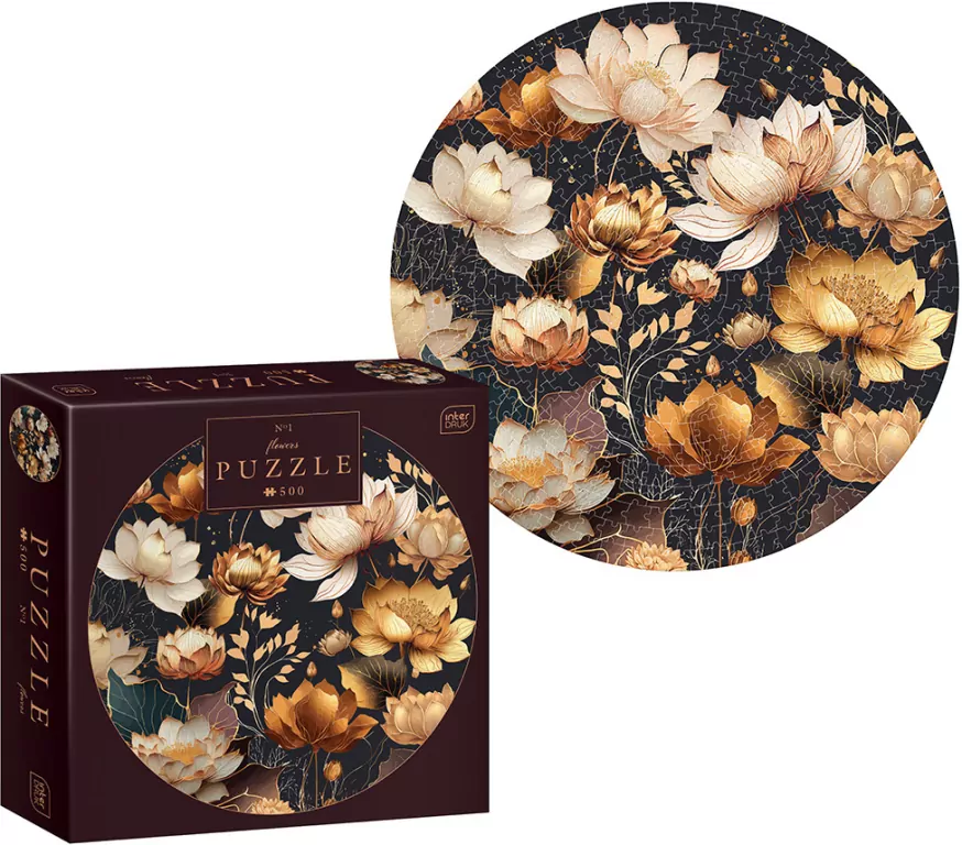 Puzzle 500. Round Flowers - tantis.pl