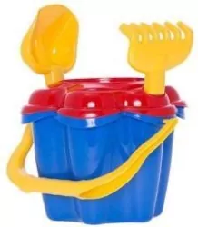 Komplet do piasku. Kwiatek 4el