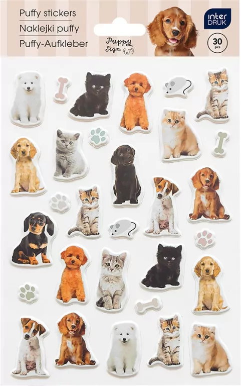 Naklejki puffy Puppy Sign - tantis.pl