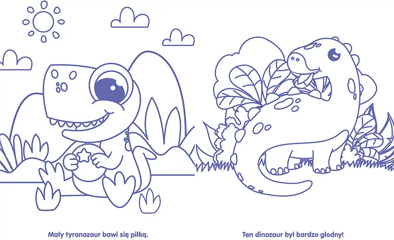 Dinozaury. Magnesy do kolorowania - tantis.pl