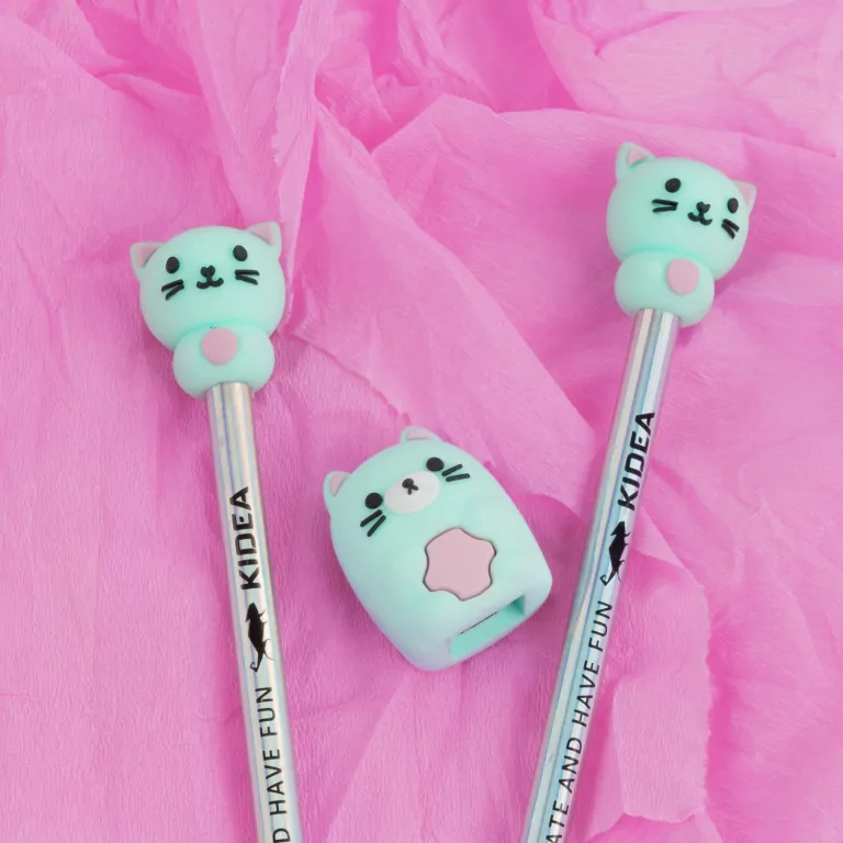 Temperówka z ołówkami Kotek KIDEA - tantis.pl