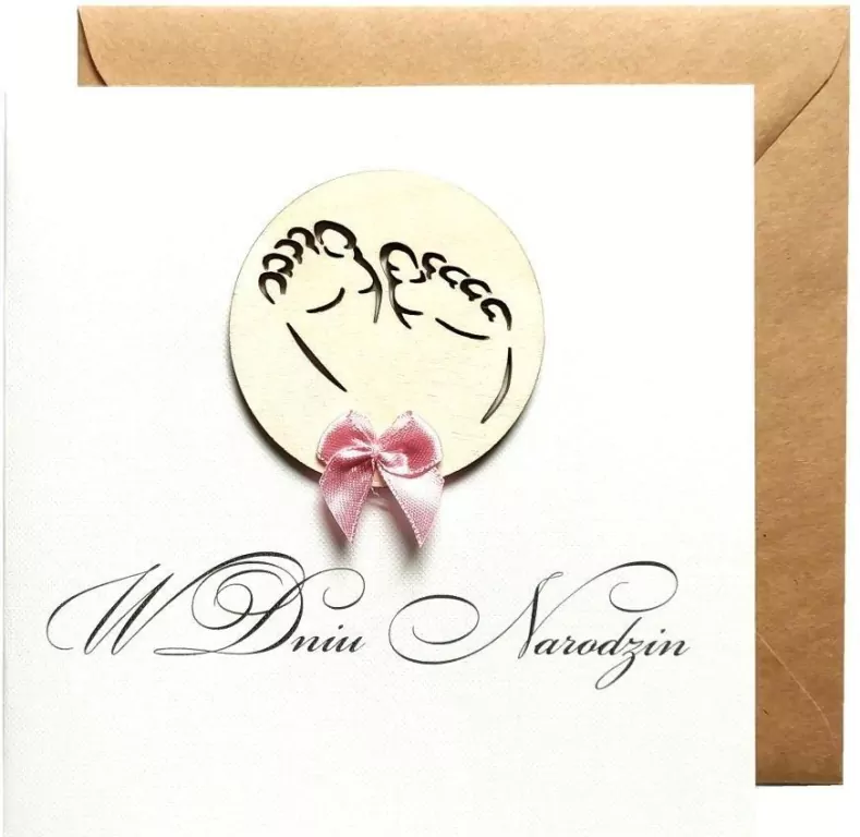 Karnet okolicznościowy. Narodziny. Naem - tantis.pl