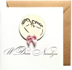Karnet okolicznościowy. Narodziny. Naem