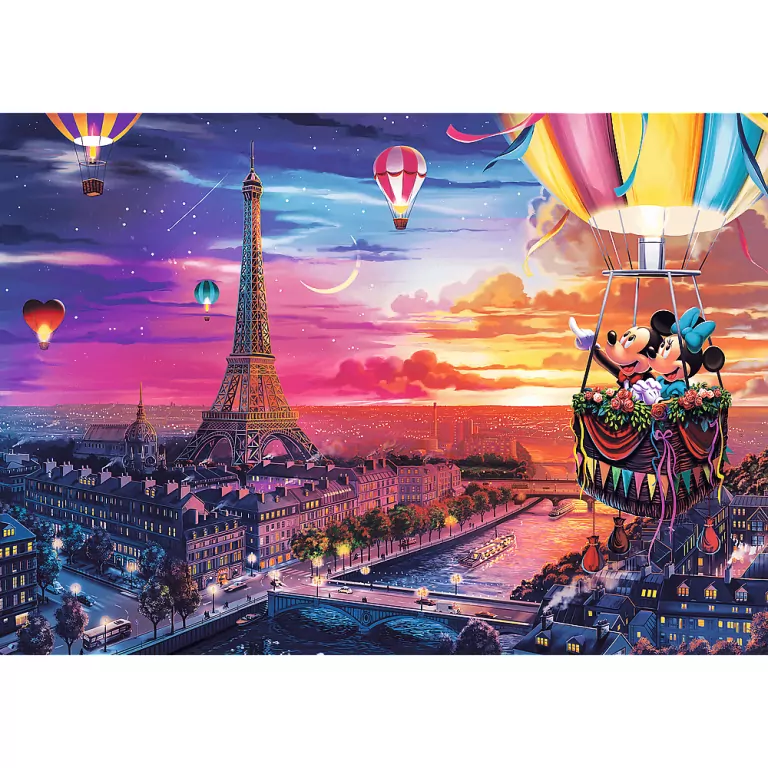 Mickey i Minnie w Paryżu. Puzzle 1000. Trefl - tantis.pl