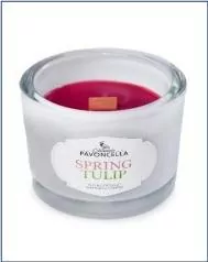 Świeczka sojowa Spring Tulip biała 170g