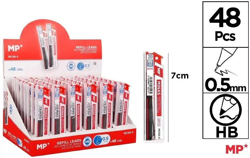 Wkłady do ołówka HB 0.5mm - tantis.pl